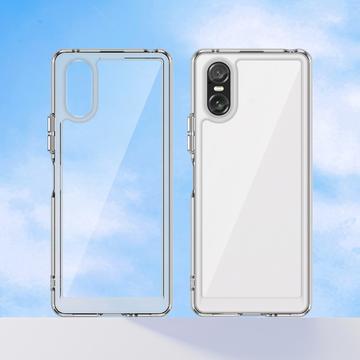 Sony Xperia 10 VI Ridsefast Hybrid Cover - Gennemsigtig