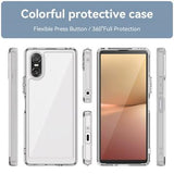 Sony Xperia 10 VI Ridsefast Hybrid Cover - Gennemsigtig