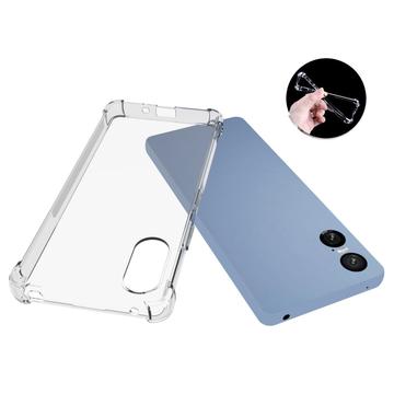 Sony Xperia 10 VI Stødsikkert TPU Cover - Gennemsigtig