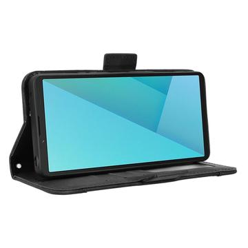 Sony Xperia 10 VII Kortholder Pung Etui - Sort