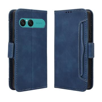 Sony Xperia 10 VII Kortholder Pung Etui - Blå
