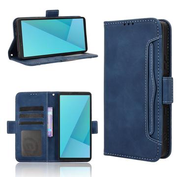 Sony Xperia 10 VII Kortholder Pung Etui - Blå