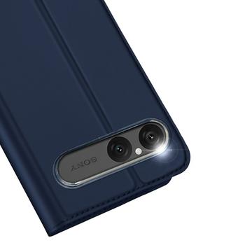 Sony Xperia 10 VII Dux Ducis Skin Pro Flip Cover - Blå