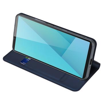 Sony Xperia 10 VII Dux Ducis Skin Pro Flip Cover - Blå