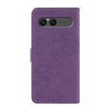 Sony Xperia 10 VII Elegant retro-pungetui med roterende kortholder - Lilla
