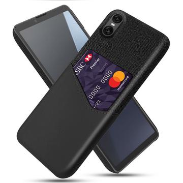Sony Xperia 10 VII KSQ Cover med Kortholder - Sort