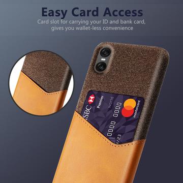 Sony Xperia 10 VII KSQ Cover med Kortholder - Orange
