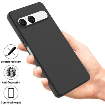 Sony Xperia 10 VII Flydende silikone cover med håndrem - sort