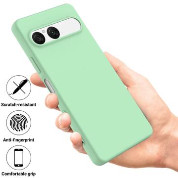 Sony Xperia 10 VII Flydende silikone cover med håndrem - grøn