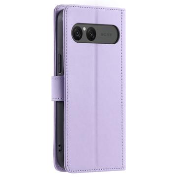 Sony Xperia 10 VII Luksus Vatteret Pung - lilla