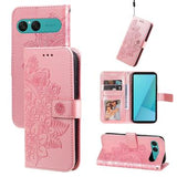 Sony Xperia 10 VII Mandala Series Etui med Pung - Pink