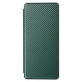 Sony Xperia 5 IV Flip Cover - Karbonfiber - Grøn