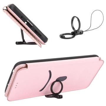 Sony Xperia 5 IV Flip Cover - Karbonfiber - Rødguld