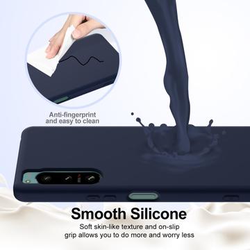 Sony Xperia 5 IV Liquid Silikone Cover - MagSafe Kompatibel - Mørkeblå
