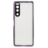 Sony Xperia 5 IV Magnetisk Cover med Hærdet Glas til Bagsiden - Lilla