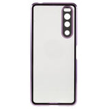Sony Xperia 5 IV Magnetisk Cover med Hærdet Glas til Bagsiden - Lilla