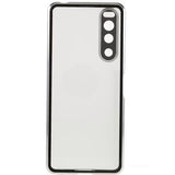 Sony Xperia 5 IV Magnetisk Cover med Hærdet Glas til Bagsiden - Sølv