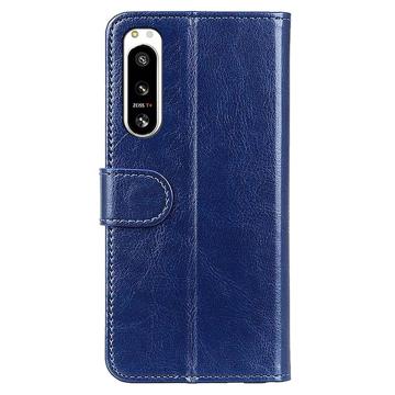 Sony Xperia 5 IV Pung Taske med Magnetisk Lukning - Blå