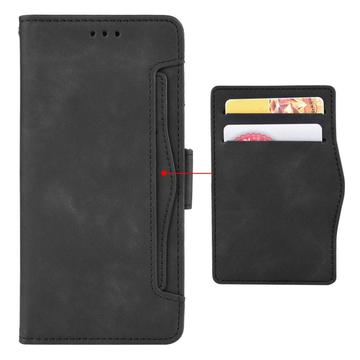 Sony Xperia 5 V Pung Cover med Kortholder - Sort