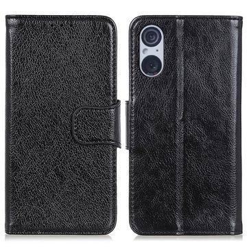 Sony Xperia 5 V Elegant Series Pung med Stativfunktion - Sort
