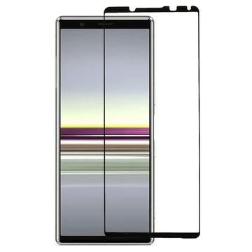 Sony Xperia 5 V Skærmbeskyttelse Hærdet Glas - Full Fit - Sort Kant