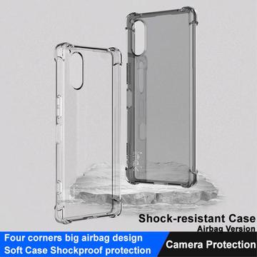 Sony Xperia 5 V Imak Faldsikkert TPU Cover - Gennemsigtig