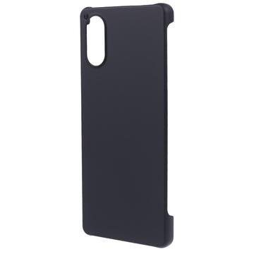 Sony Xperia 5 V Gummibelagt Plastik Cover - Sort