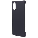 Sony Xperia 5 V Gummibelagt Plastik Cover - Sort
