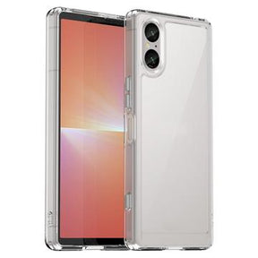 Sony Xperia 5 V Ridsefast Hybrid Cover - Gennemsigtig