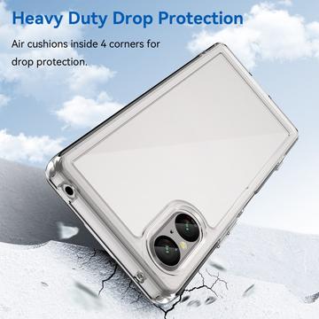 Sony Xperia 5 V Ridsefast Hybrid Cover - Gennemsigtig