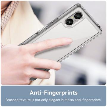 Sony Xperia 5 V Ridsefast Hybrid Cover - Gennemsigtig