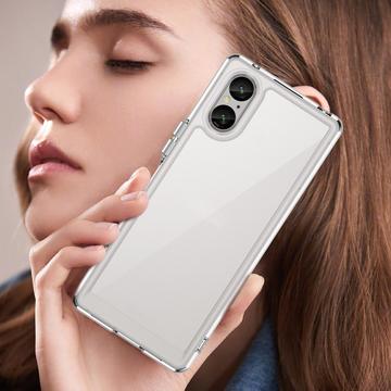 Sony Xperia 5 V Ridsefast Hybrid Cover - Gennemsigtig