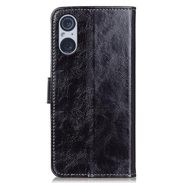 Sony Xperia 5 V Pung Taske med Magnetisk Lukning - Sort