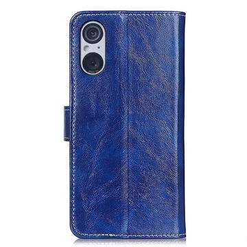Sony Xperia 5 V Pung Taske med Magnetisk Lukning - Blå