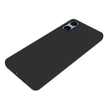 Sony Xperia 5 VI Anti-Fingeraftryk Mat TPU Cover - Sort
