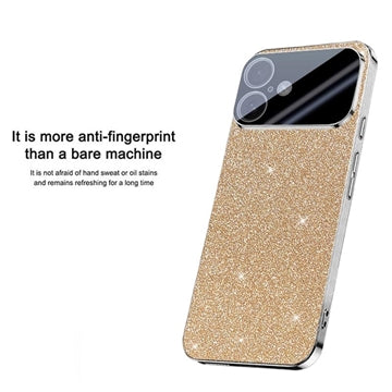 iPhone 17 Mousserende Glitter Hybrid Cover - Gold