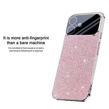 iPhone 17 Mousserende Glitter Hybrid Cover - Pink