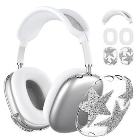 Sparkly Star 3-i-1 beskyttelsessæt til AirPods Max - Sølv