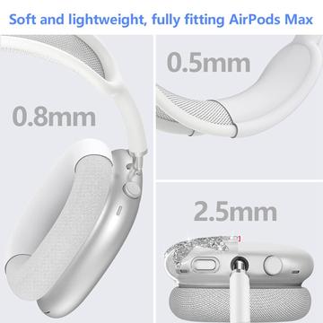 Sparkly Star 3-i-1 beskyttelsessæt til AirPods Max - Sølv