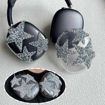 Sparkly Star 3-i-1 beskyttelsessæt til AirPods Max - Sølv