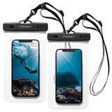 Spigen A601 Universal Vandtæt Taske - 6.8" - 2 Stk. - Sort / Klar