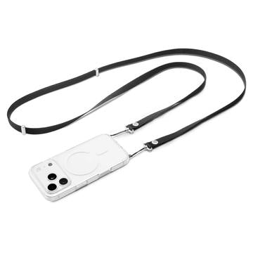 Spigen DA30L Justerbar crossbody-rem til telefon - Sort