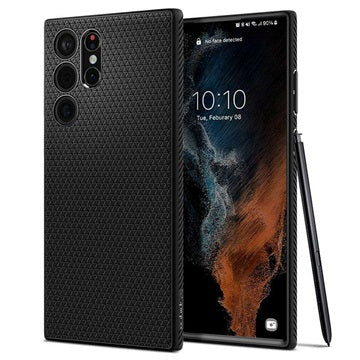 Spigen Liquid Air Samsung Galaxy S22 Ultra 5G TPU Cover - Sort