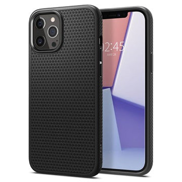 Spigen Liquid Air iPhone 12/12 Pro TPU Cover - Sort
