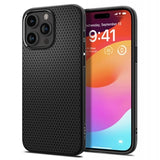 iPhone 15 Pro Spigen Liquid Air TPU Cover - Sort