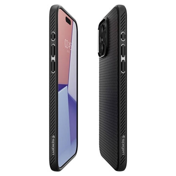 iPhone 15 Pro Spigen Liquid Air TPU Cover - Sort