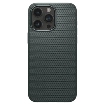 iPhone 15 Pro Max Spigen Liquid Air TPU Cover - Mørkegrøn