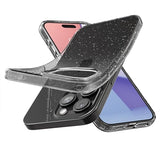 iPhone 15 Pro Max Spigen Liquid Crystal Glitter Cover - Gennemsigtig