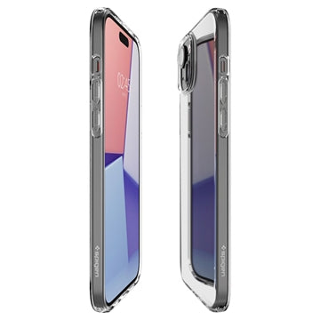 iPhone 15 Plus Spigen Liquid Crystal TPU Cover - Gennemsigtig