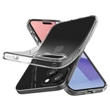 iPhone 15 Plus Spigen Liquid Crystal TPU Cover - Gennemsigtig